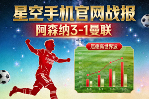 星空手机官网战报 阿森纳3-1曼联 厄德高世界波